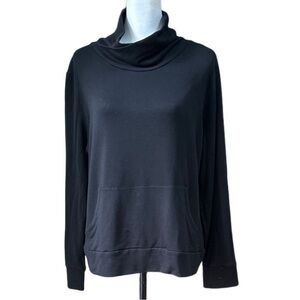 Eileen Fisher Black Fine Jersey Tencel‎ Sweater Sz L